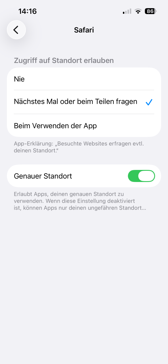 safari-ortungsdienste-erlauben